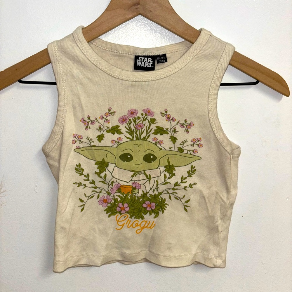Star Wars Baby Yoda Crop Top
